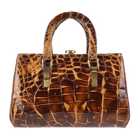 vintage hermes crocodile bag.